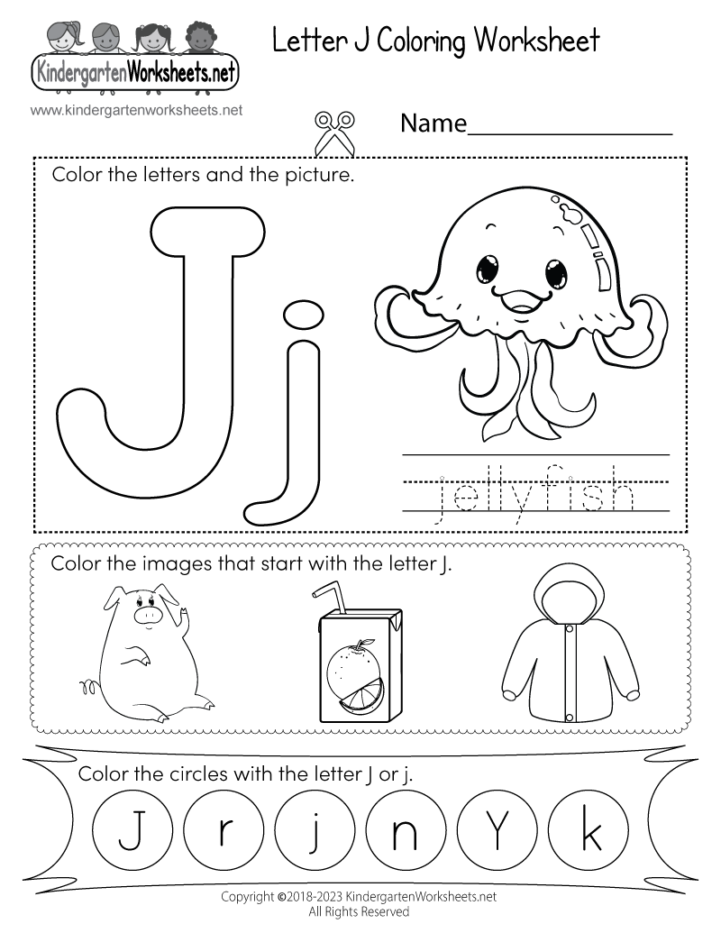 Letter J Kindergarten Worksheets Kindergarten Worksheets