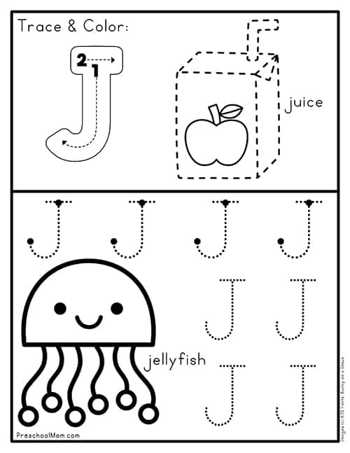 Letter J Preschool Printables Preschool Mom Worksheets Library