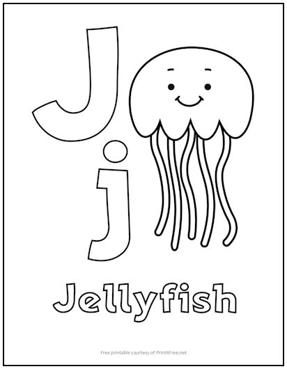 printable alphabet letter j