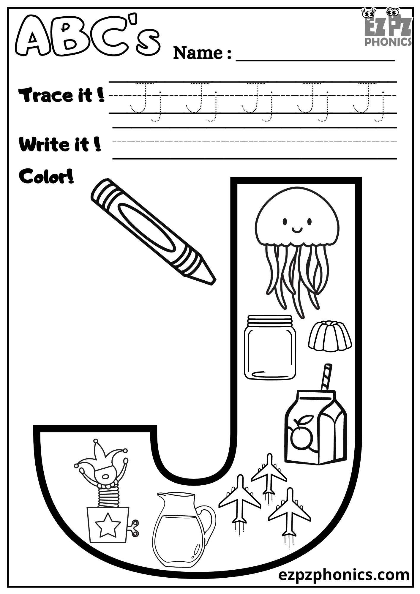 letter m trace and write