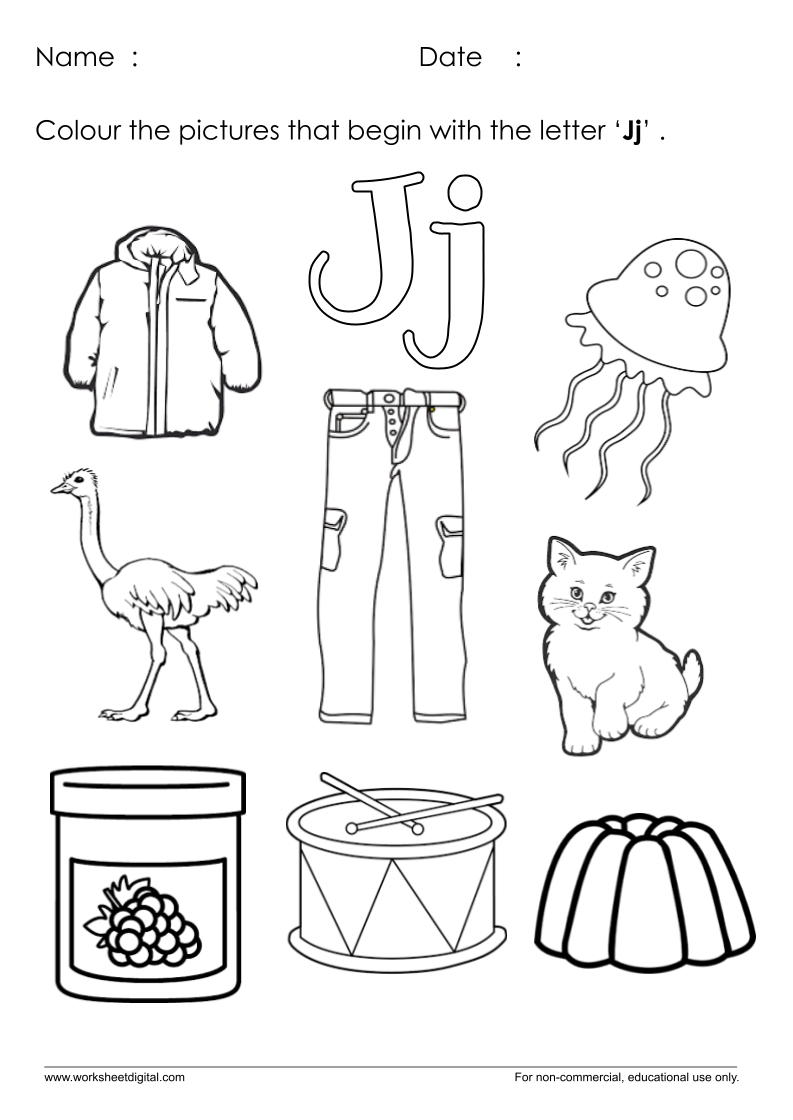 free printable letter j printables