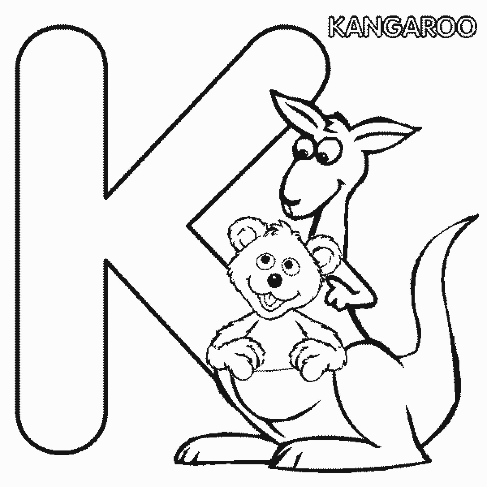 the letter k coloring sheet