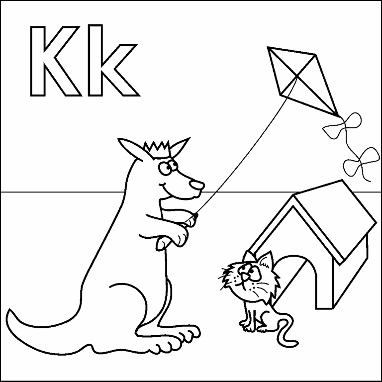 Letter K Coloring Page Coloring Pages 4 U