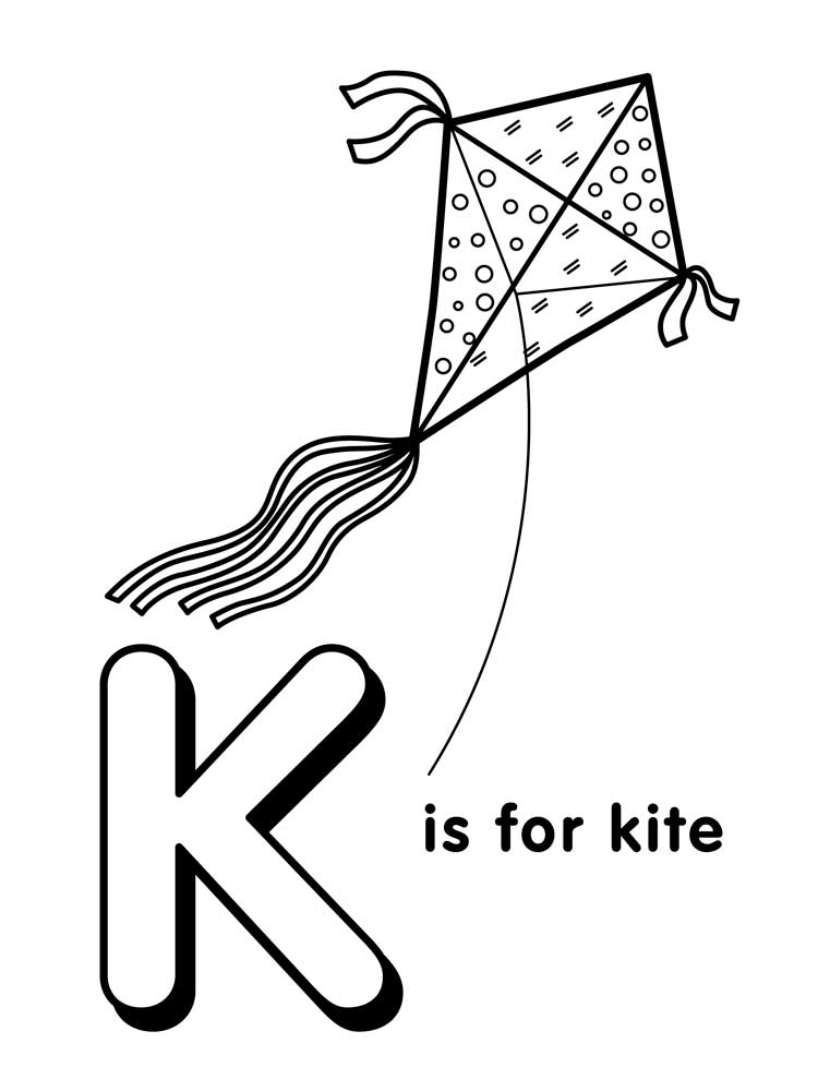 Letter K Coloring Pages
