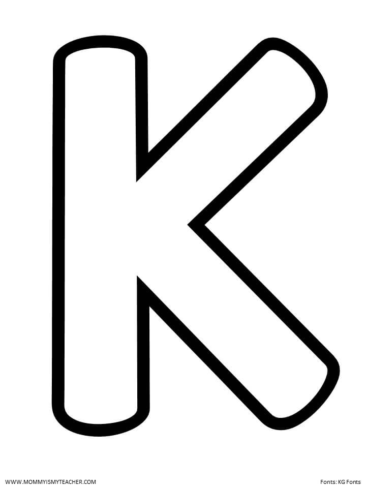 LETTER K PRINTABLES Mommy Is My Teacher