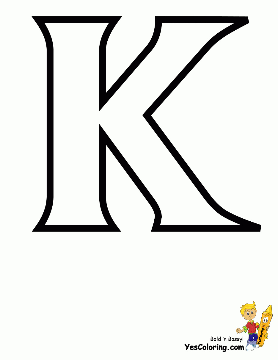 Letter K Template Free Printable Free Printable