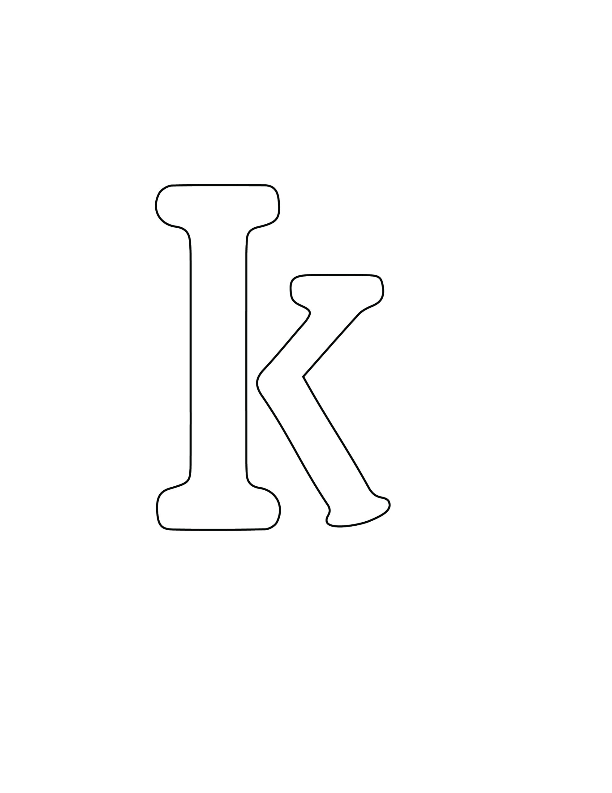 Letter K Template Free Printable Infoupdate