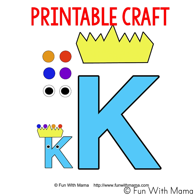 Letter K Worksheets Fun With Mama