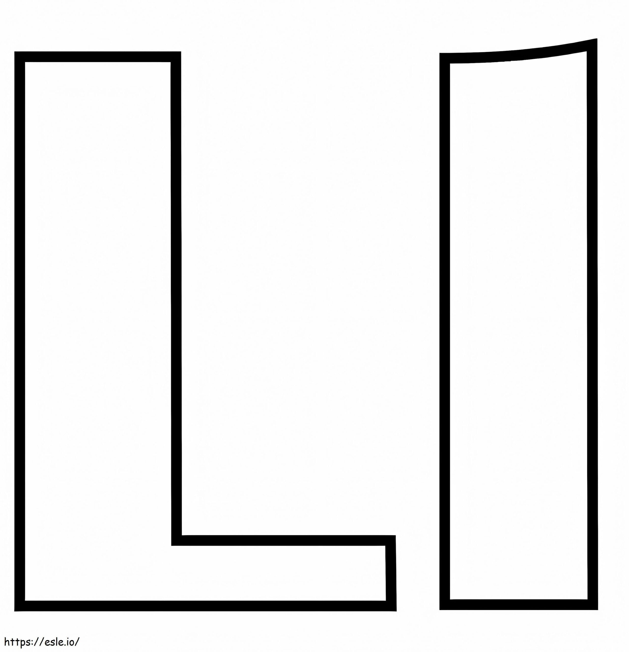 letter l coloring sheets printable