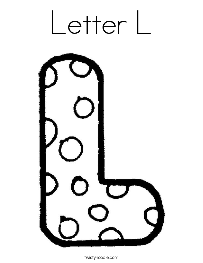 Letter L Coloring Sheets Printable