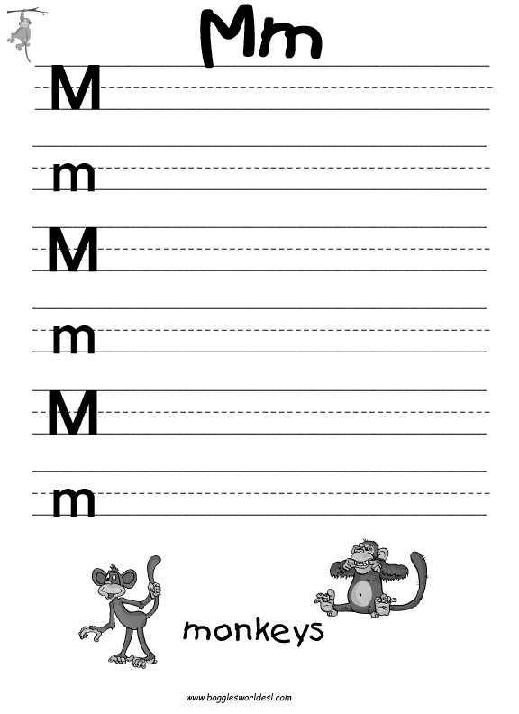 Letter M Alphabet Worksheets Free Worksheets Samples