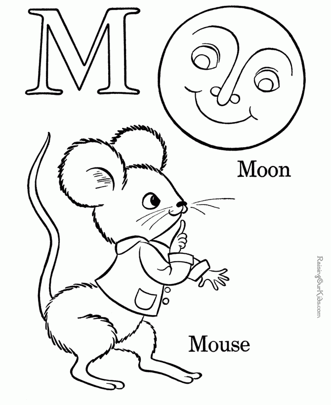 Letter M Coloring Pages Coloring Home