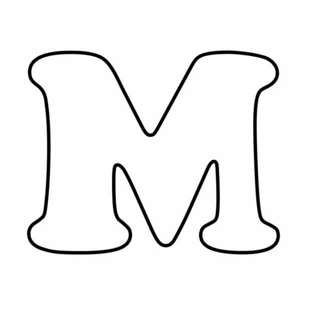 Letter M Coloring Sheet Printable