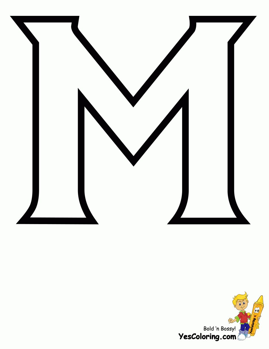 Letter M Printable Template Printable Templates Online By Paul Printable