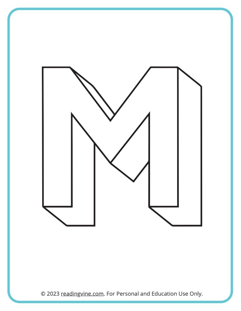Letter M Worksheets For Preschool Free Printable
