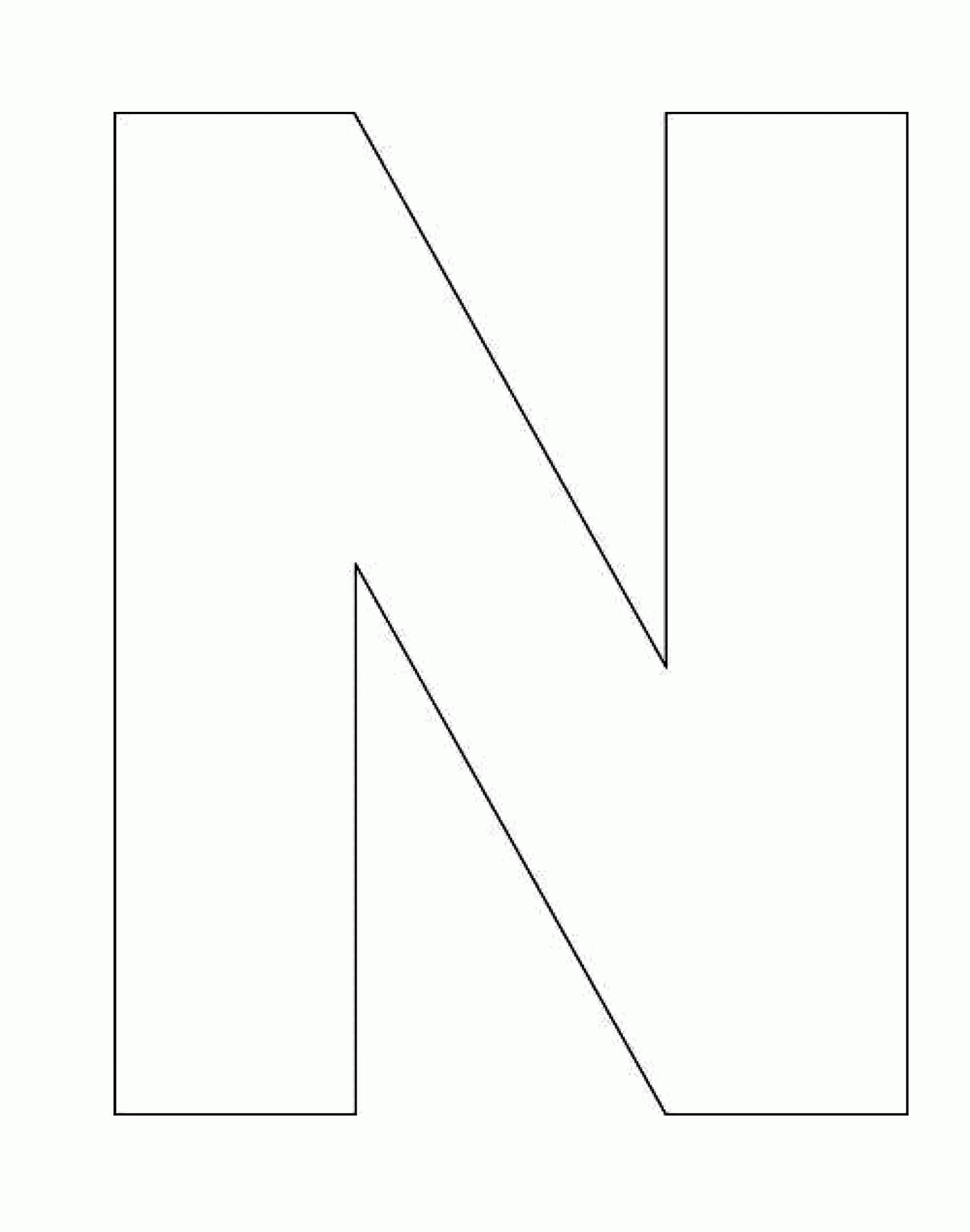 Letter N Coloring Pages Preschool Coloring Home