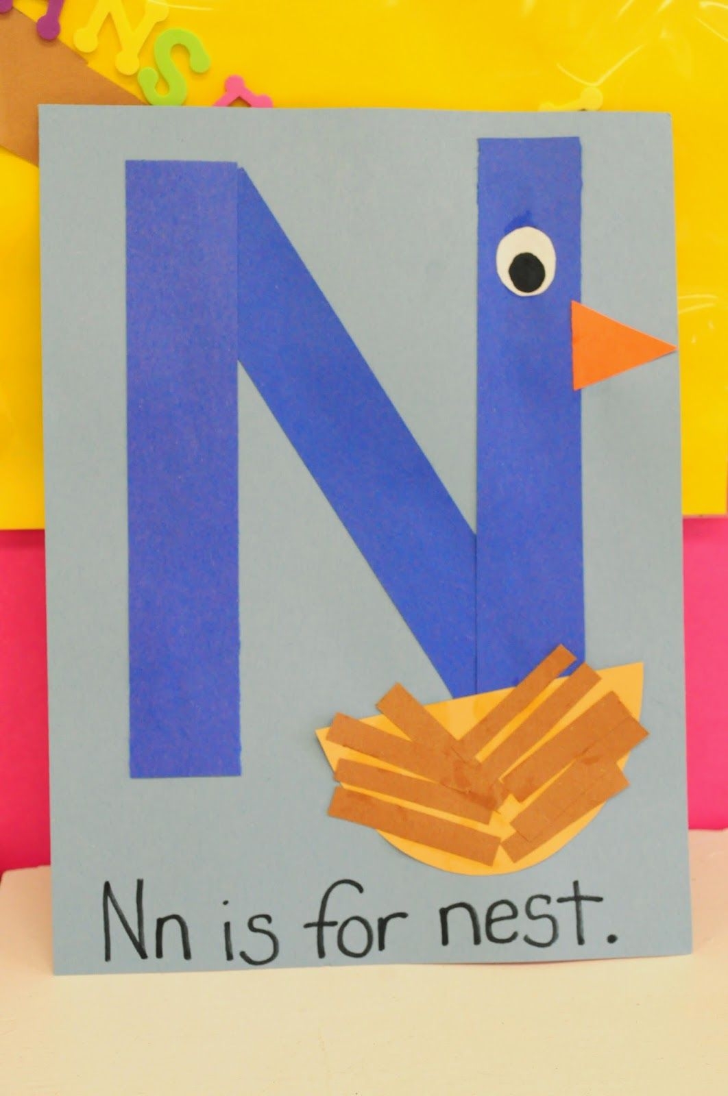 Letter N Craft Ideas For Preschoolers BEAD STAR PATTERN