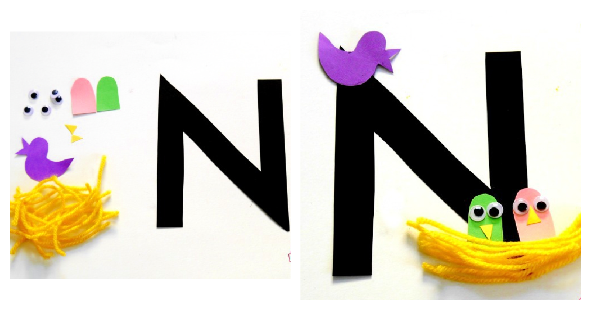 Letter N Craft N Is For Nest Preschool Craft ParentingBest