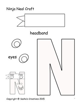 free printable letter n crafts