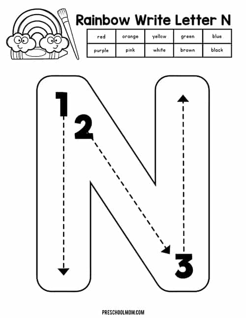 Letter N Preschool Printables Preschool Mom Worksheets Library
