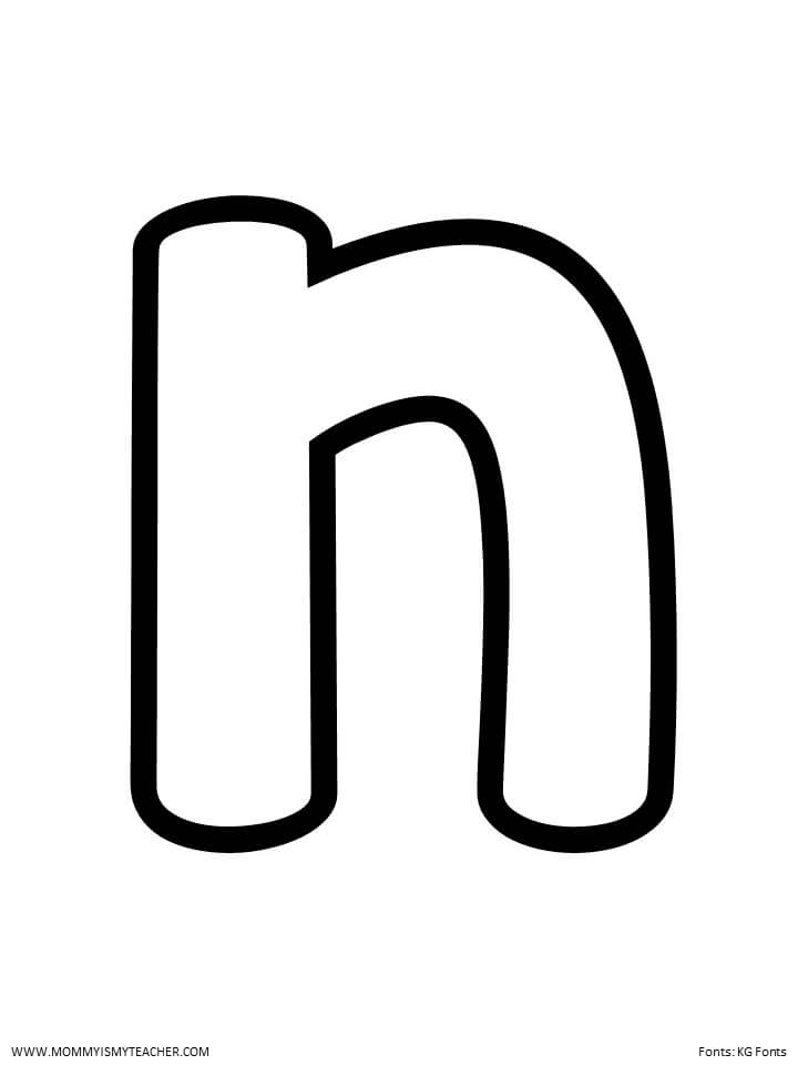 free printable letter n printables