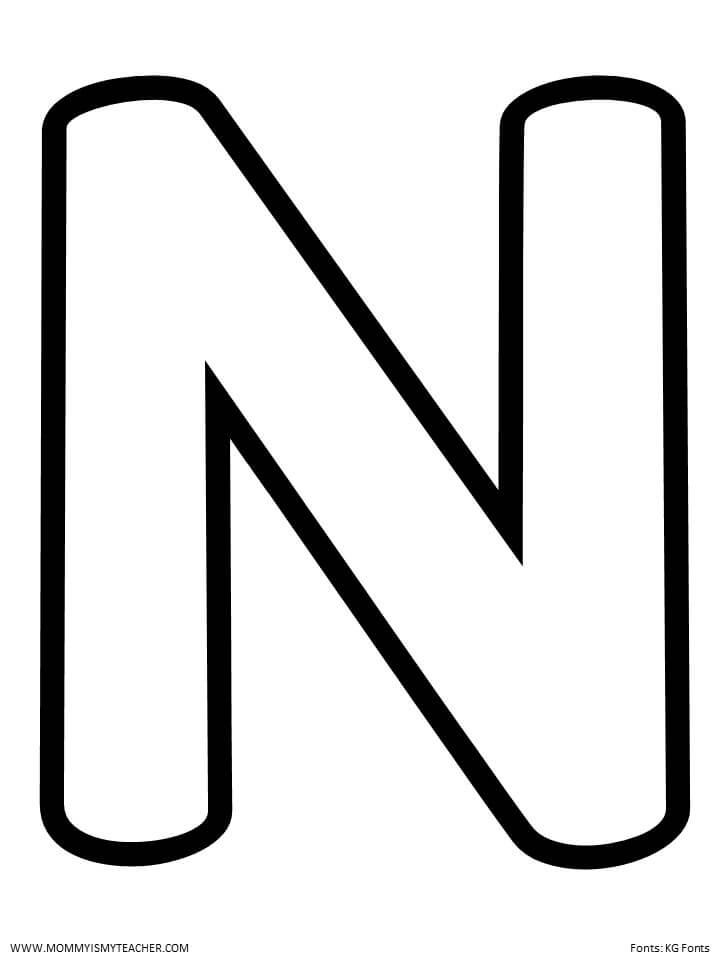 LETTER N PRINTABLES Mommy Is My Teacher