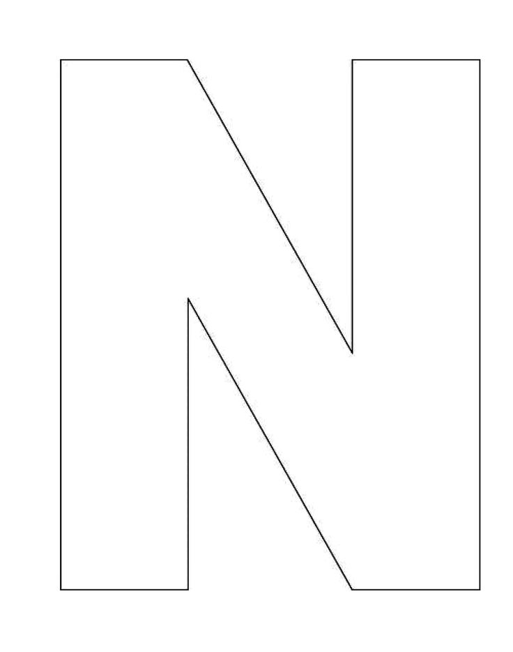 Letter N Template Free Printable Printable Templates