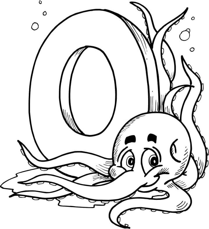 the letter o coloring sheet