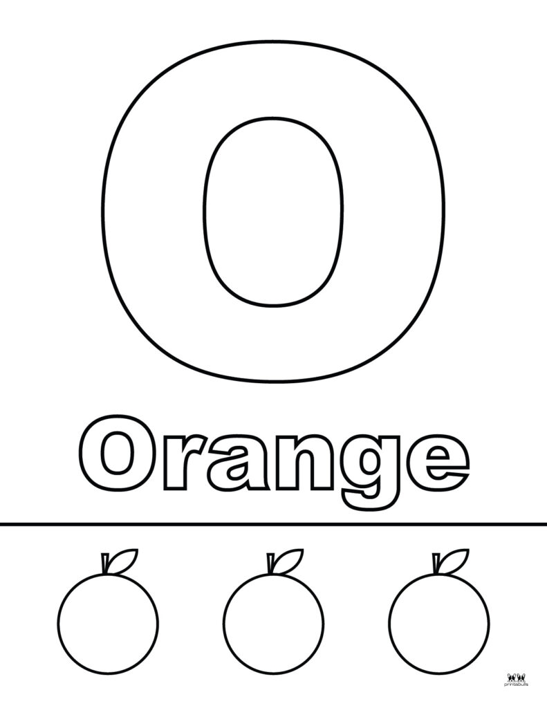 15 letter o coloring pages