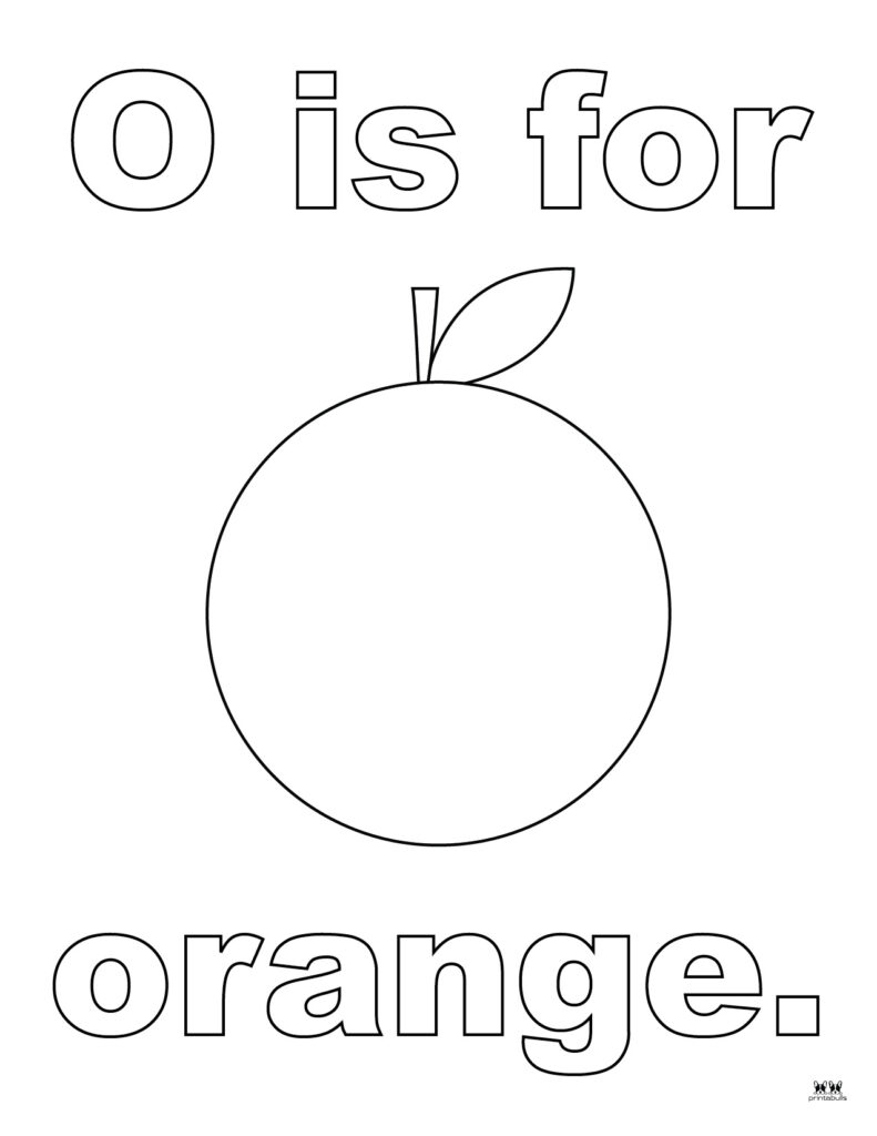 Letter O Coloring Pages 15 FREE Pages Printabulls