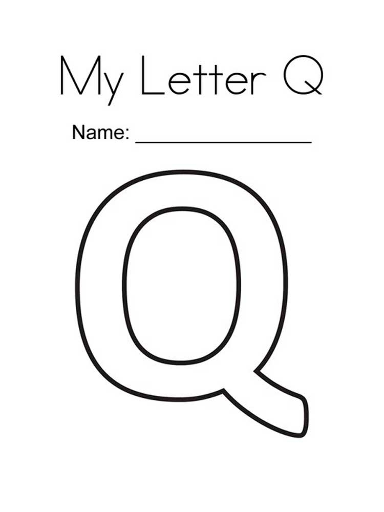 letter q coloring pages