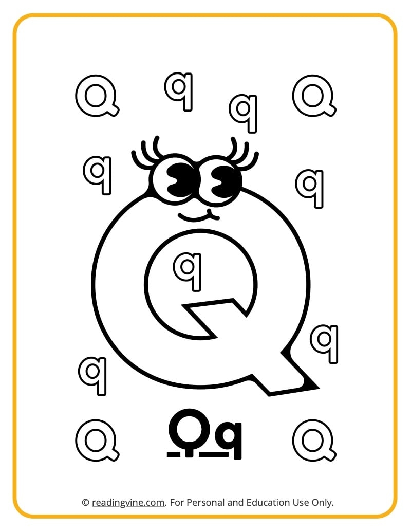 queen q coloring pages
