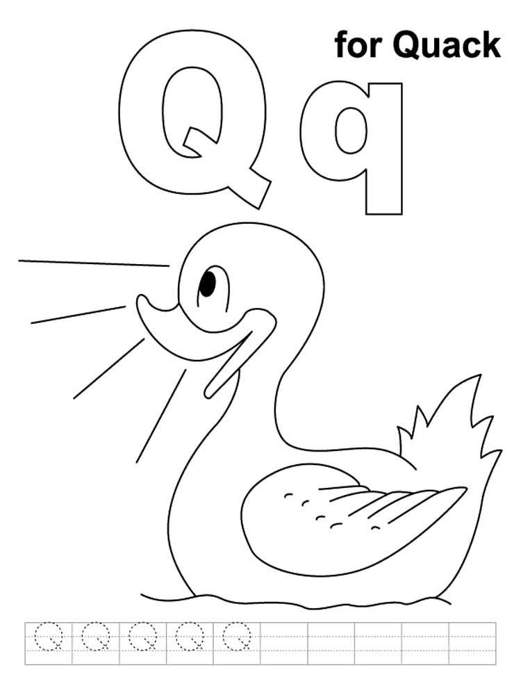 Letter Q Coloring Pages
