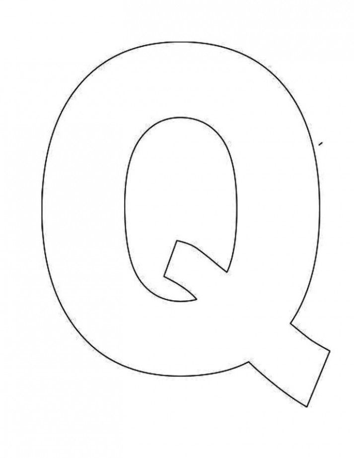 free printable letter q template