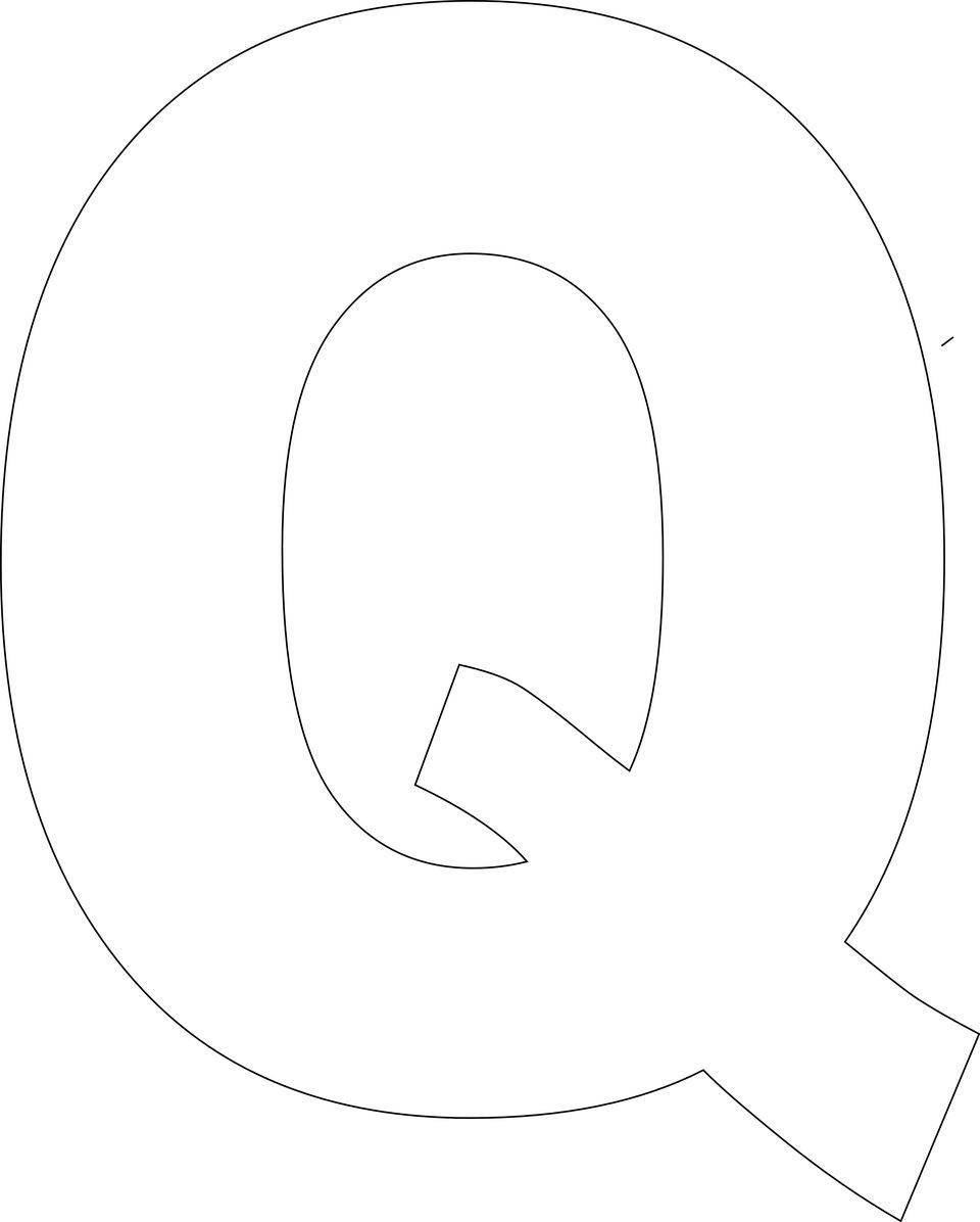 Letter Q Template Printable Seven Simple But Important