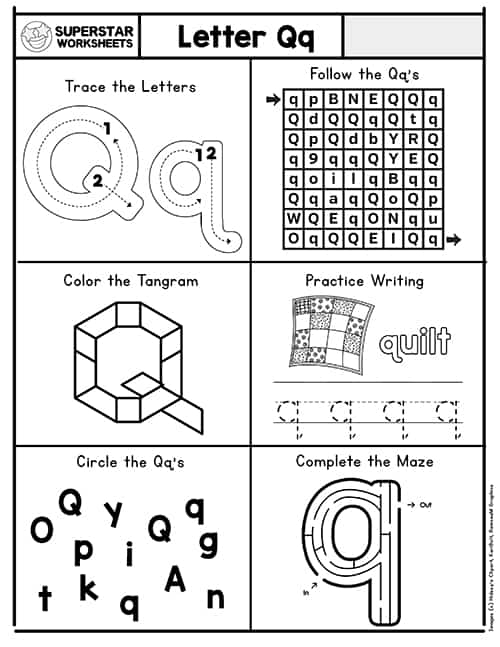 Letter Q Worksheets Superstar Worksheets Worksheets Library