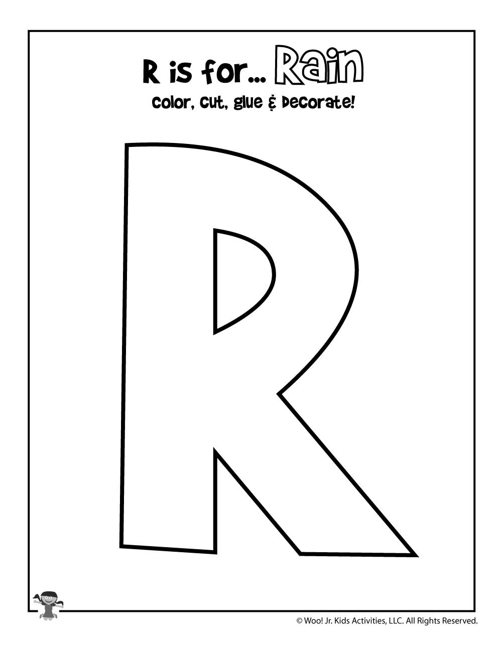 Letter R Craft Printable