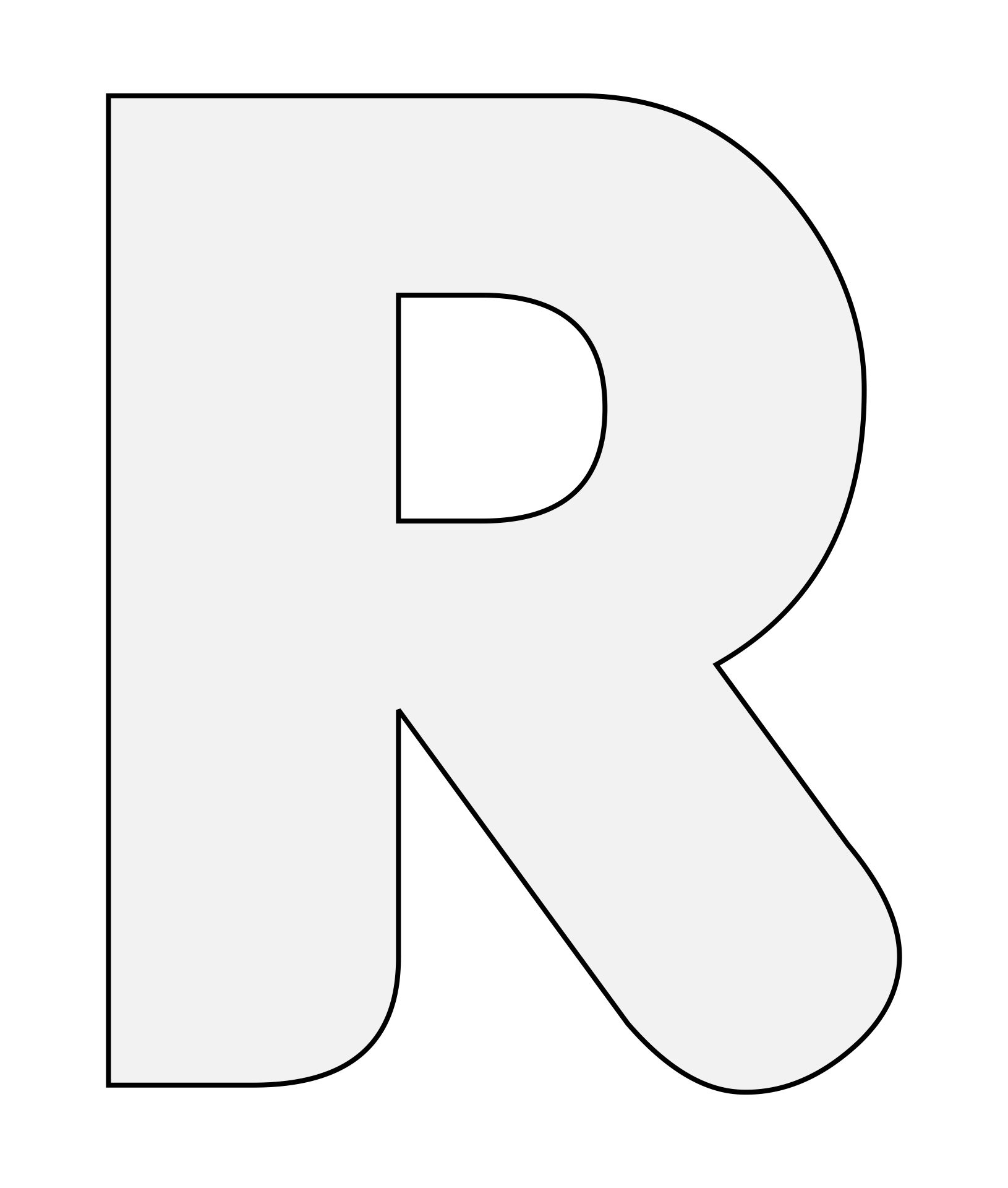 Letter R Template 10 Free PDF Printables Printablee