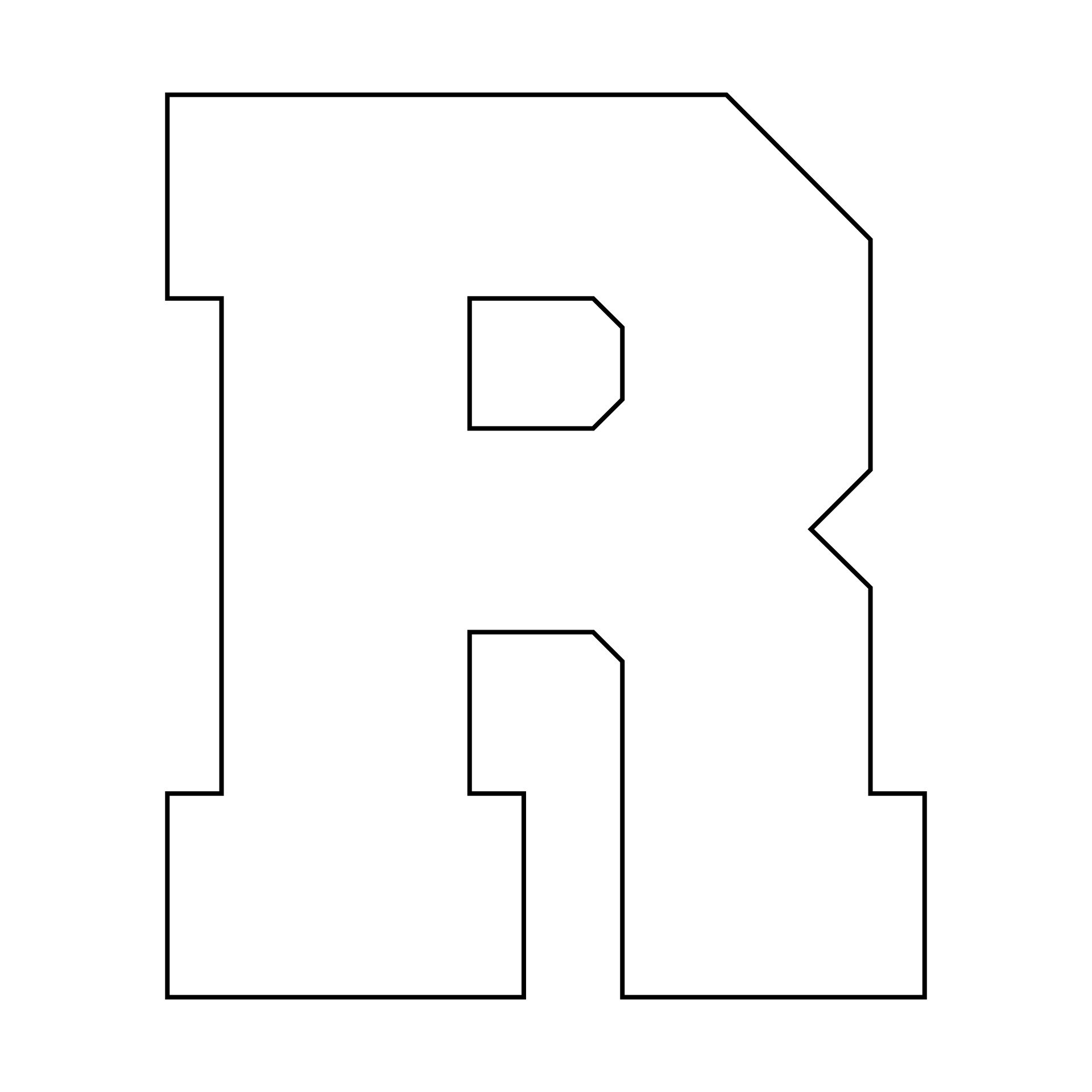 free printable letter r template