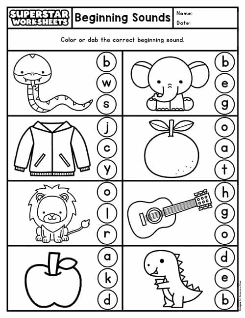 Letter Sound Identification Worksheets Infoupdate