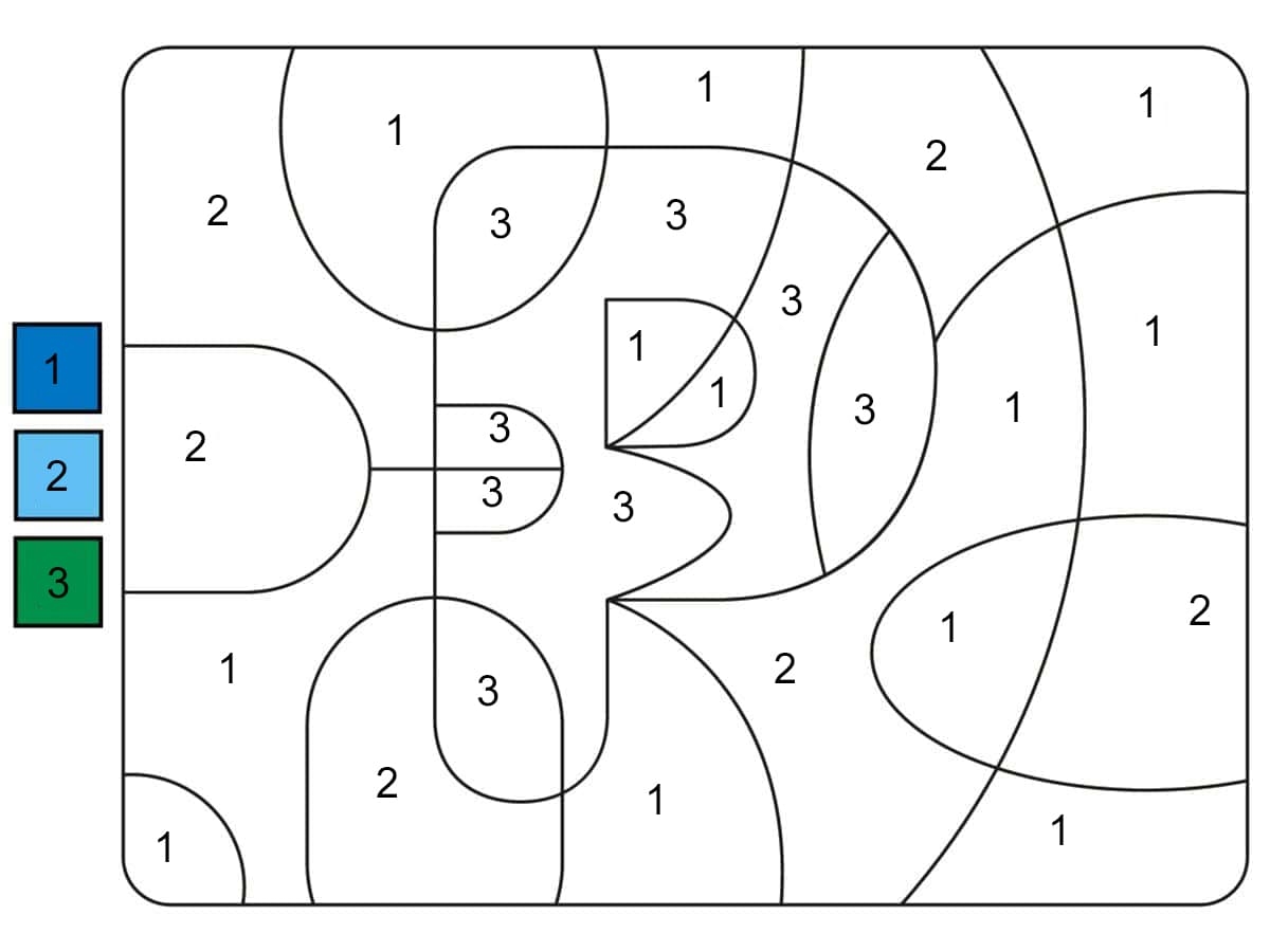 Letter T Color By Number Download Print Now