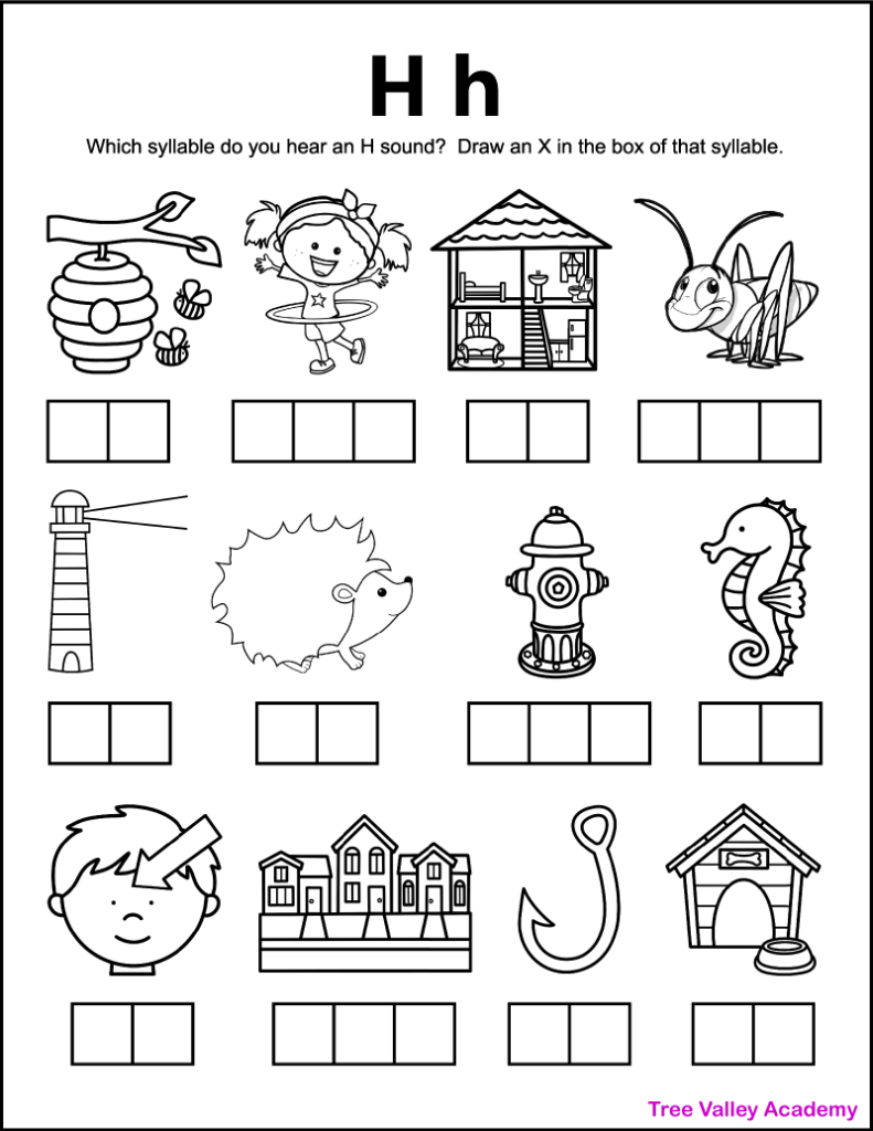 Letter Tracing Alphabet H Kiddoworksheets Worksheets Library