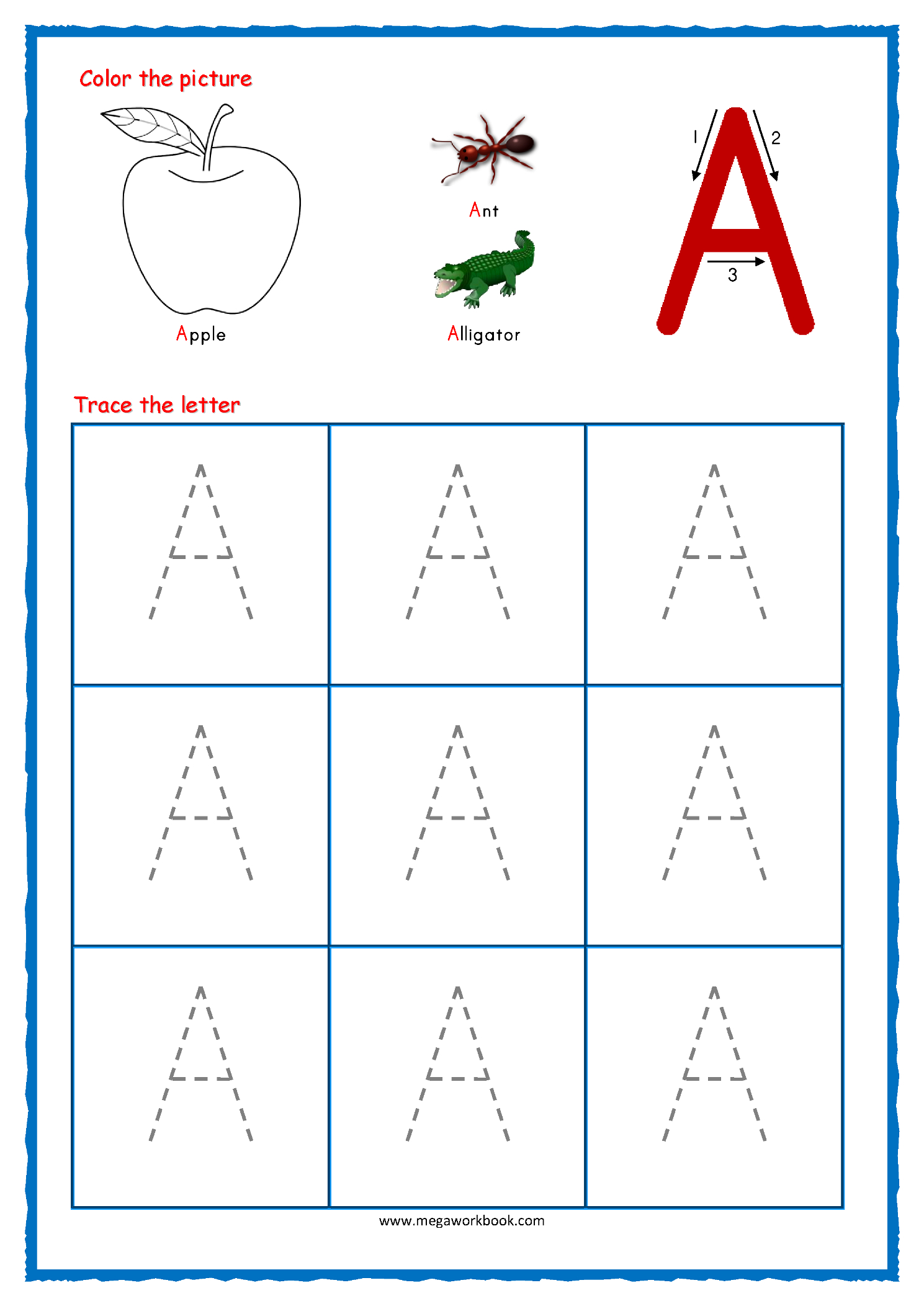 letter b tracing for preschoolers