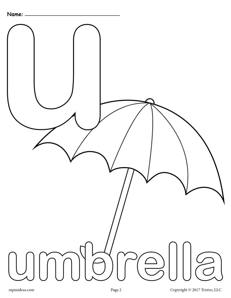 Letter U Alphabet Coloring Pages 3 Printable Versions Alphabet 