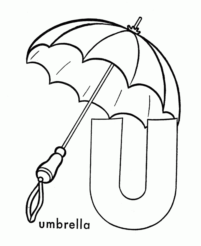 Letter U Coloring Page Coloring Home