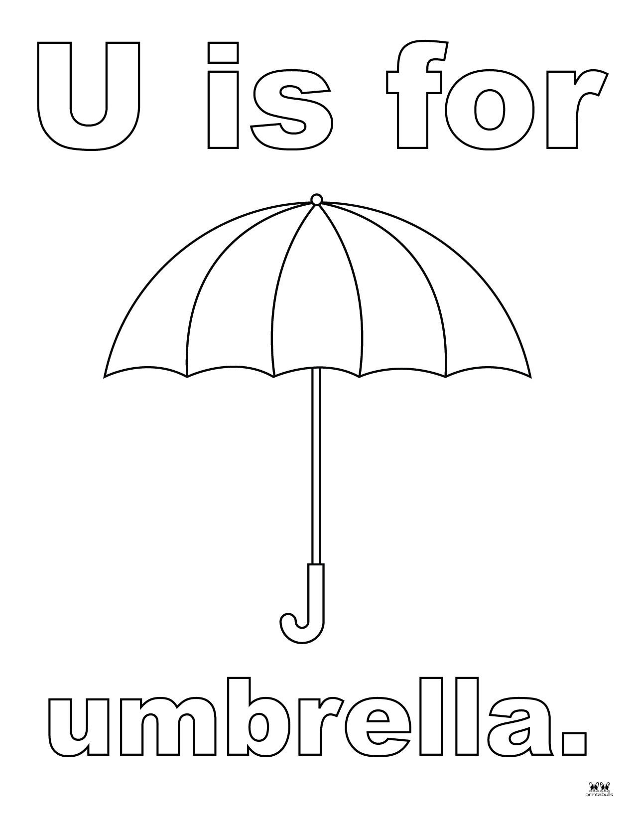 Letter U Coloring Pages 15 FREE Pages Printabulls