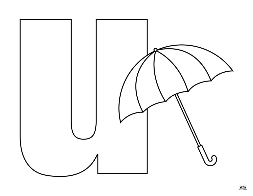 Letter U Coloring Pages 15 FREE Pages Printabulls