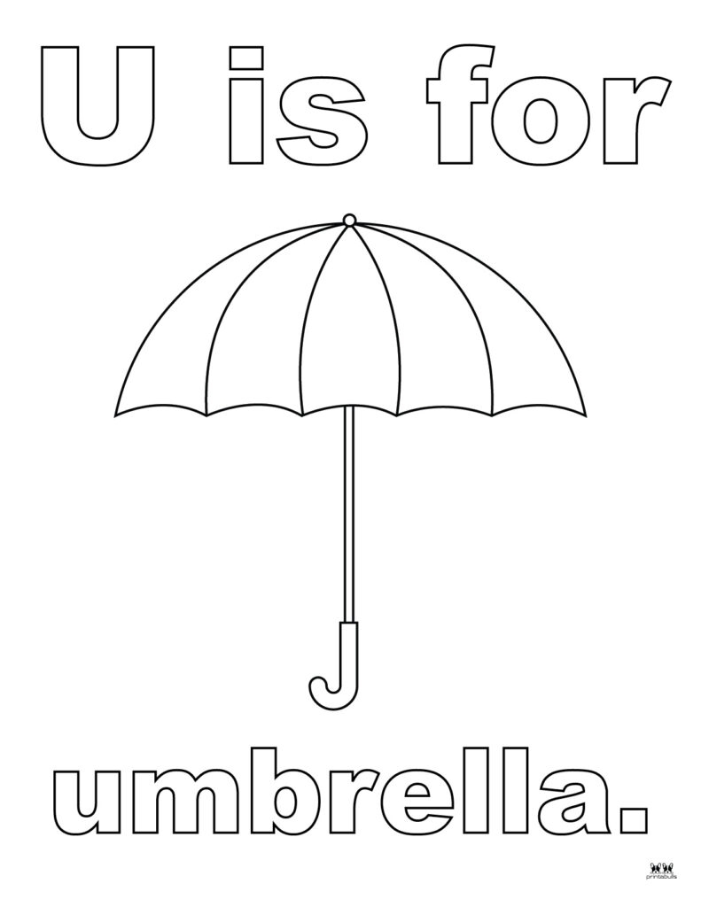 Letter U Coloring Pages 15 FREE Pages Printabulls