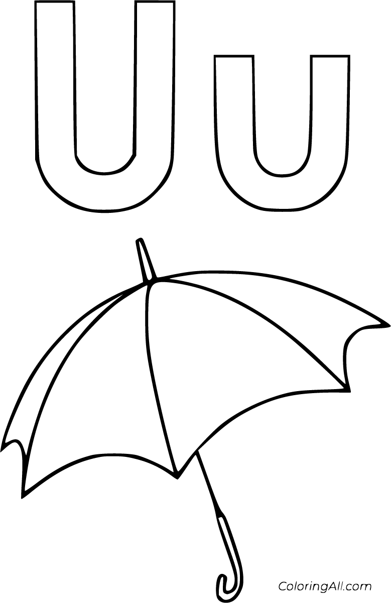 printable letter u coloring pages