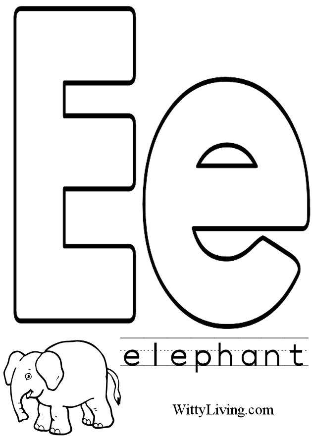 Letter U Coloring Sheets For Toddlers Letter E Coloring Pages To 
